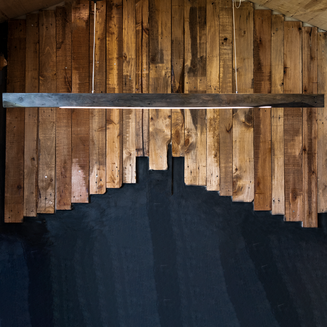 Lampara de Techo de Madera 10W Rustica "MARCO"